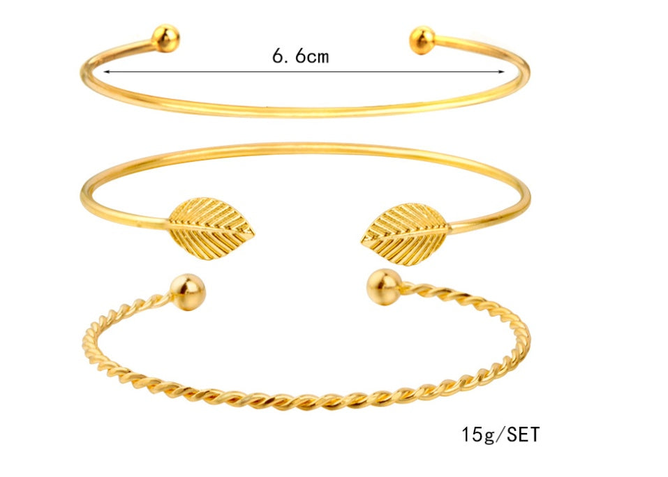 Gold Crystal Wedding Bracelet Set – CZ Heart Bangles