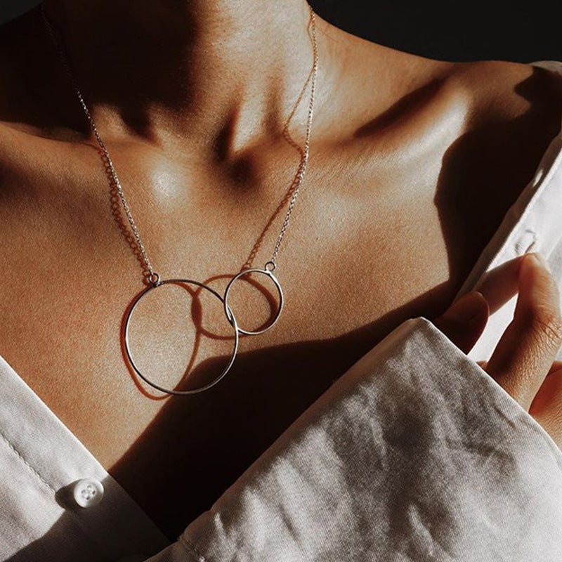 Double OT Chain Pendant Necklace – Elegant Jewelry