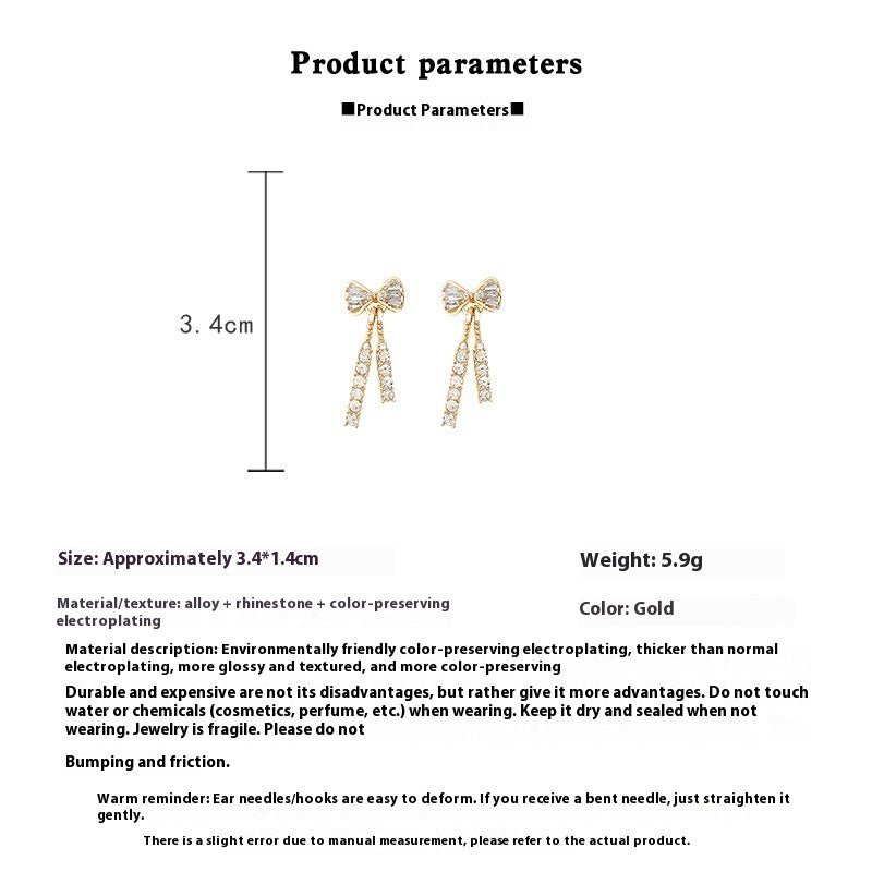 INS Butterfly Earrings with Rhinestones – Fashion Temperament Jewelry