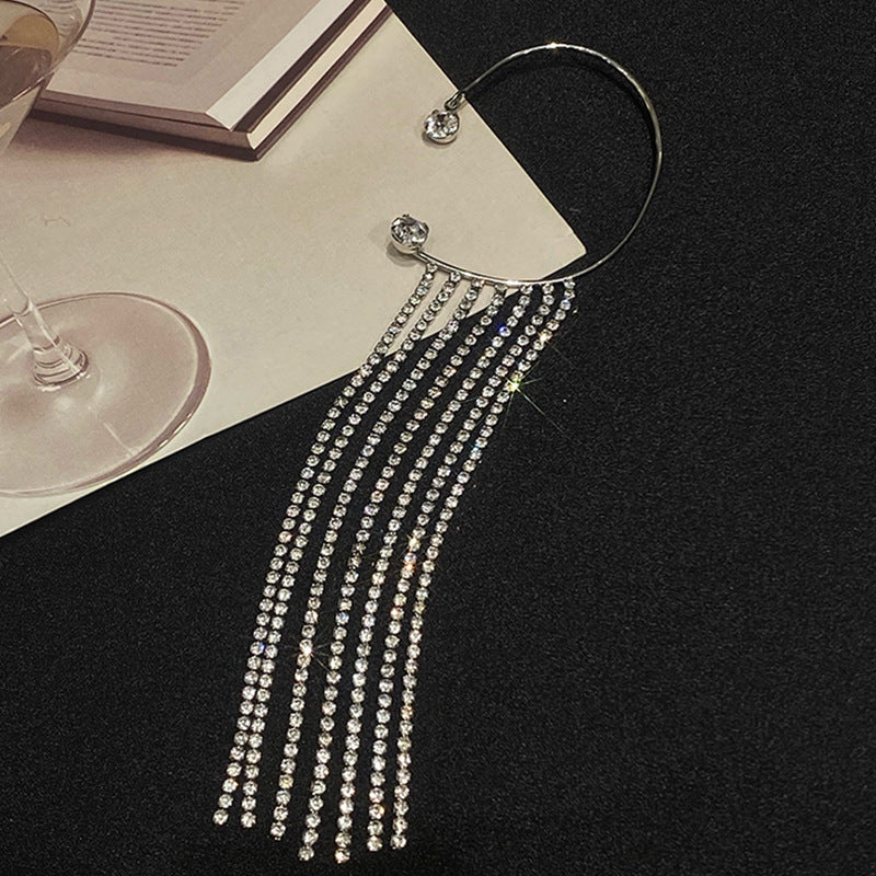 Fashionable and Simple Long Tassel Earrings