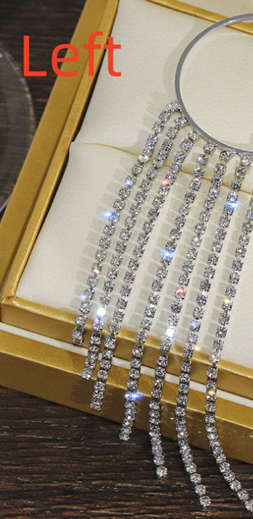 Fashionable and Simple Long Tassel Earrings