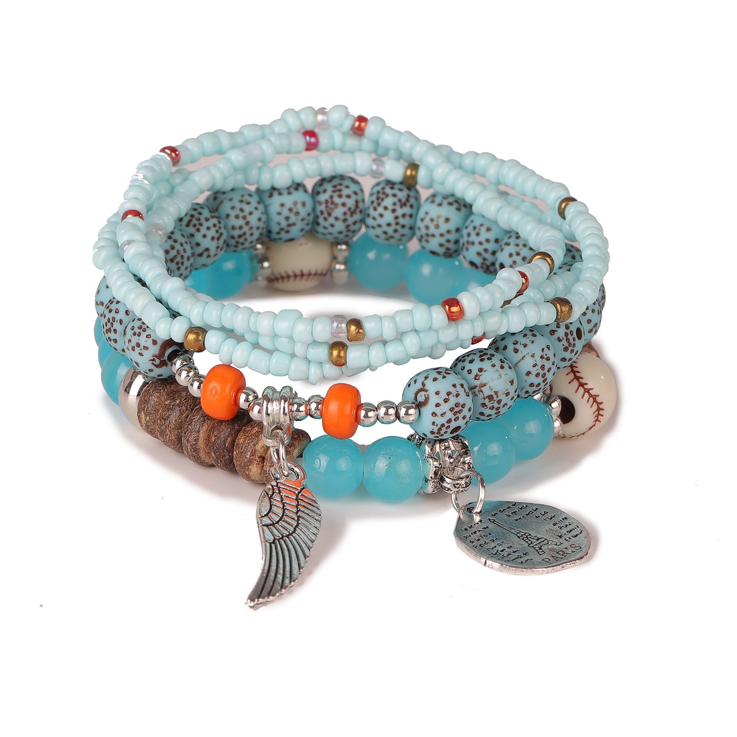 Women’s Multi-Layer Stretch Rice Bead Bracelets