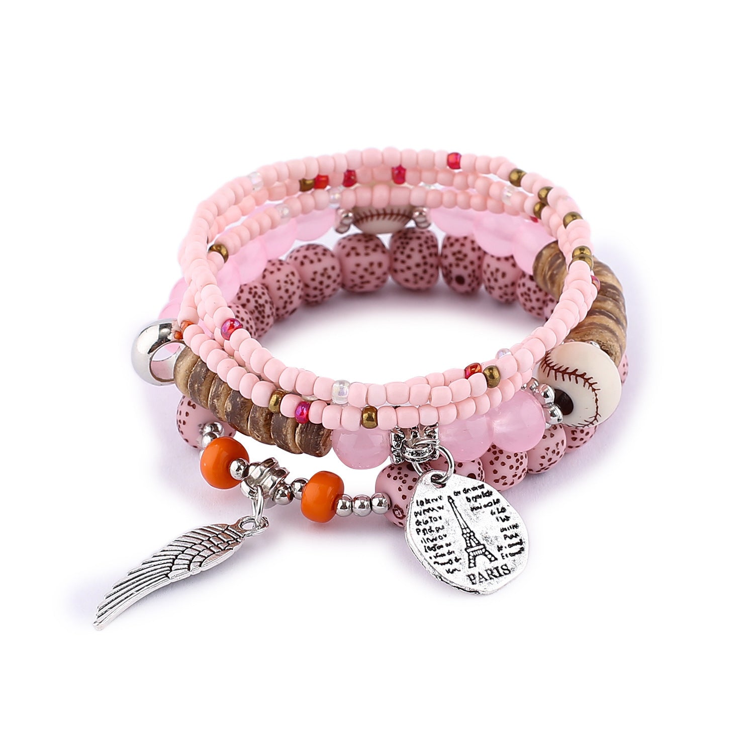 Women’s Multi-Layer Stretch Rice Bead Bracelets