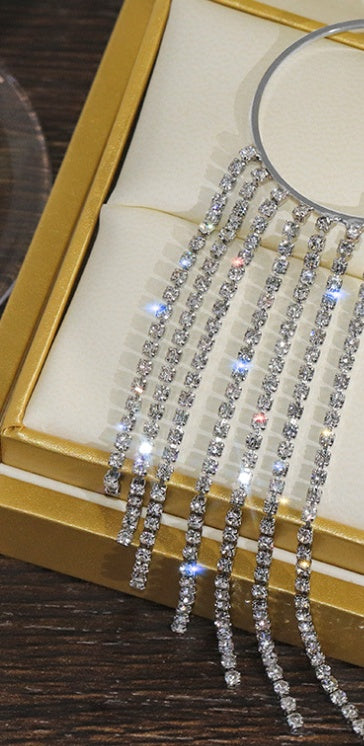 Fashionable and Simple Long Tassel Earrings